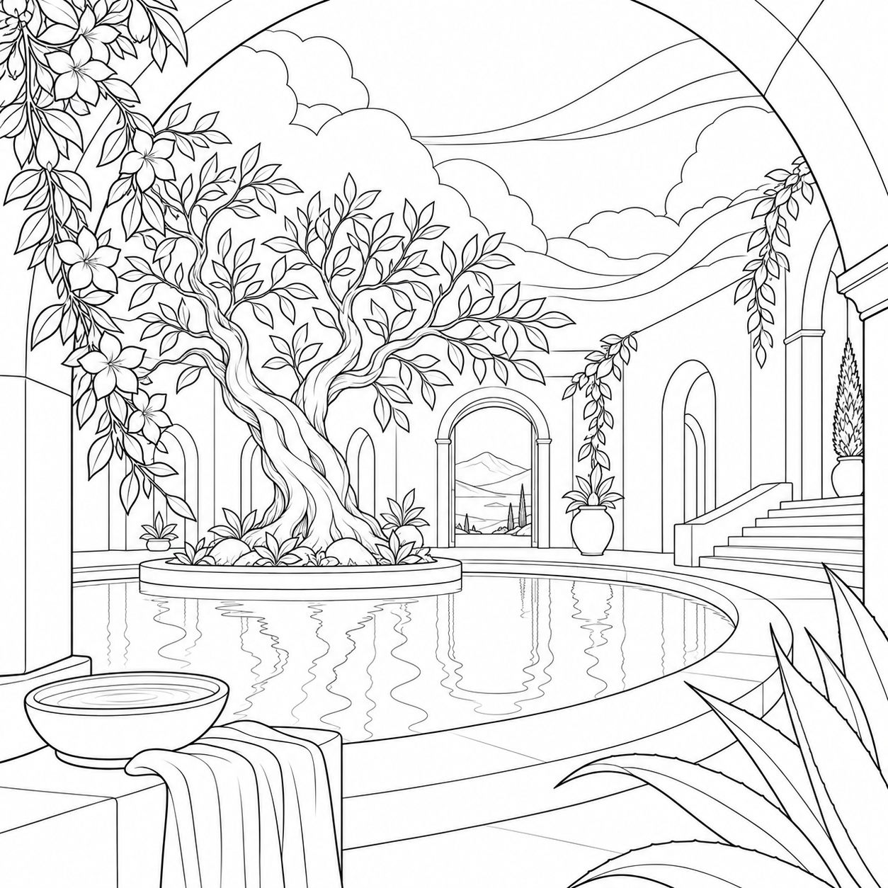 The Courtyard of the Old Olive Tree